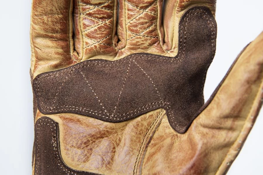 Fuel Rodeo Gloves - Yellow Leather 7 Fuel Rodeo Gloves - Yellow Leather - Image 5