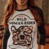 Wildust Baseball T - Wild Woman Rider -Moto Style Shop 1 576cd00f 6b1b 4040 963e a44aa5c83001