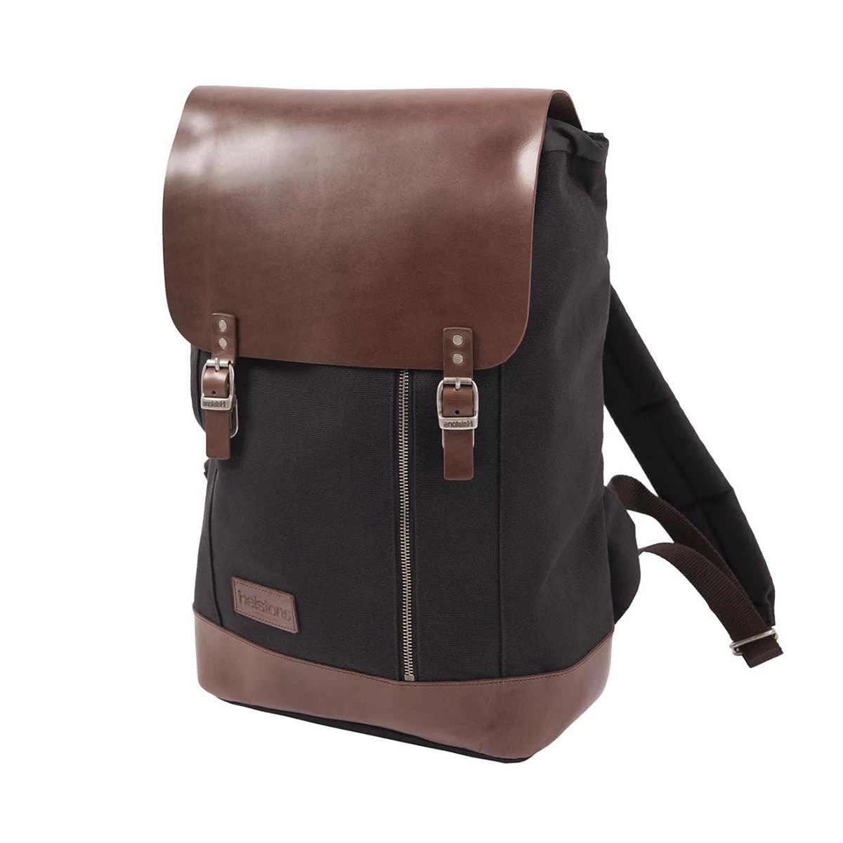 Helstons BackpackCanvas Brown Leather 4 Helstons BackpackCanvas Brown Leather - Image 2