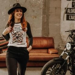Wildust Baseball T - Wild Woman Rider -Moto Style Shop 4 874426c9 4882 40fb 8fbb 84d55b142da5