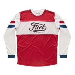 FUEL - Enduro Jersey 35 - Red/White With Blue Cuffs