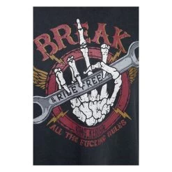 King Kerosin 'Break All The Rules' Long Sleeve T -Moto Style Shop 592320ck