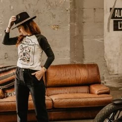 Wildust Baseball T - Wild Woman Rider -Moto Style Shop 5 ba5a34db 4ec6 48d5 8953 8ea76ca85748