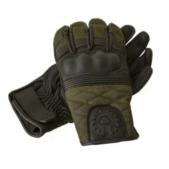 Belstaff Hampstead Motorcycle Glove - Black/Forest Green