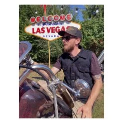 13 AND A HALF Rain Splitter Denim Vest - Black -Moto Style Shop 937670ck