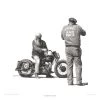 LEGACY85 A Look Back In Time Art Poster Print -Moto Style Shop ALookBackinTimeArtPosterprint