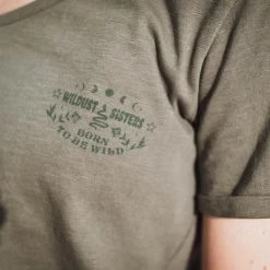 Wildust Sisters - Wild Rider T-shirt - Khaki -Moto Style Shop BornWild05