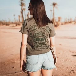 Wildust Sisters - Wild Rider T-shirt - Khaki -Moto Style Shop BornWild06
