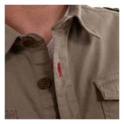 Von Dutch Flash Shirt - Khaki -Moto Style Shop FlashShirtf