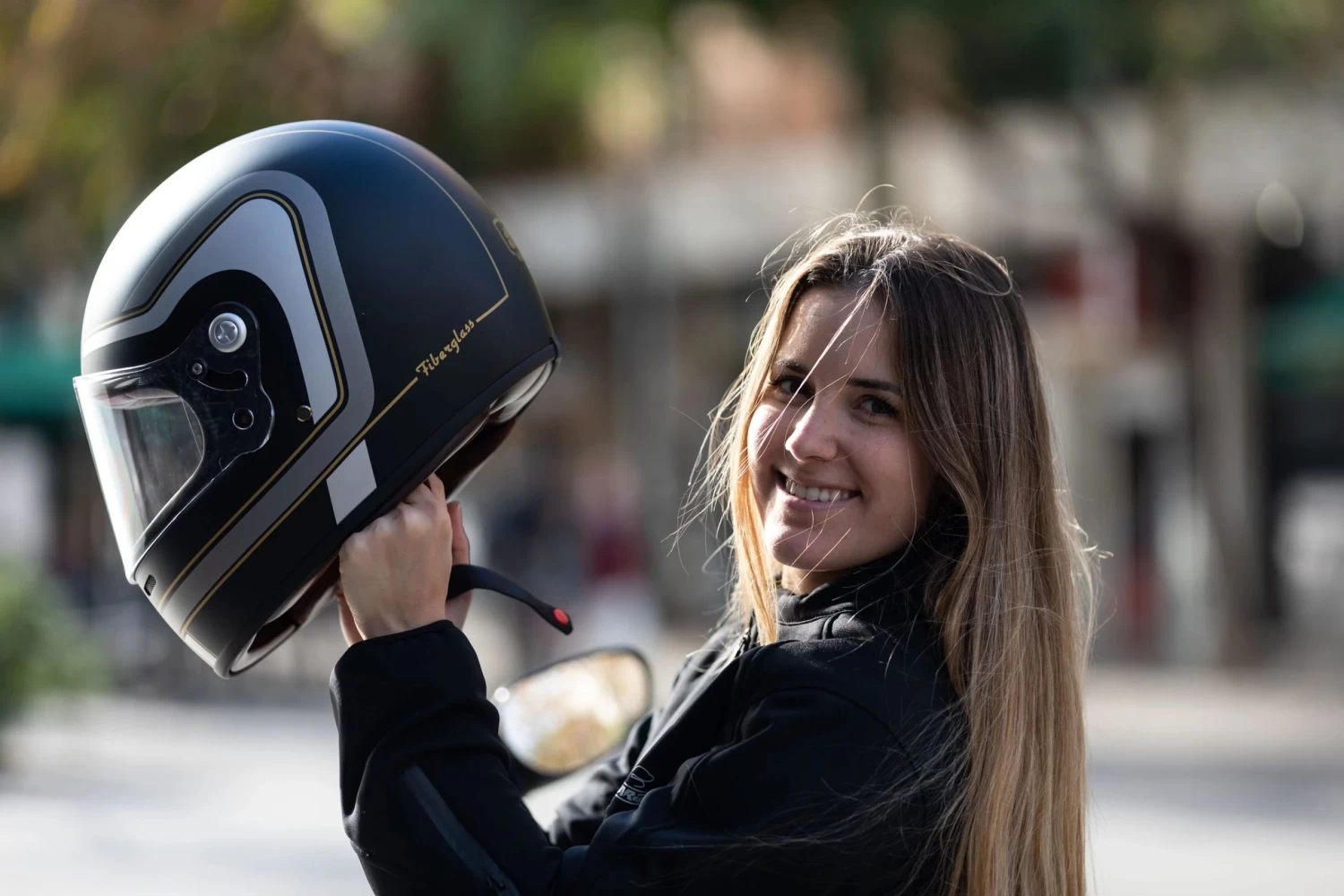 Garibaldi G07X Full Face Vintage Helmet - Graphics Matt Black 6 Garibaldi G07X Full Face Vintage Helmet - Graphics Matt Black - Image 4