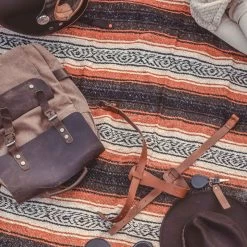 Wildust Sisters - Mexican Rug With Leather Harness -Moto Style Shop Rugd