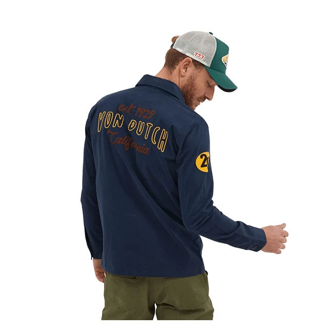 Von Dutch Santor Shirt - Navy 4 Von Dutch Santor Shirt - Navy - Image 2