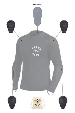 Pando Moto SHELL UH 01 – Unisex Armoured Motorcycle Shirt -Moto Style Shop Shell UH 01