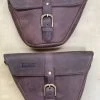 Royal Enfield Interceptor Or Continental 650 - Tobacco Leather Side Panel Bags - Pair -Moto Style Shop Tobaccopair