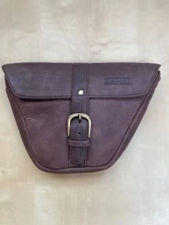 Royal Enfield Interceptor Or Continental 650 - Tobacco Leather Side Panel Bags - Pair -Moto Style Shop Toblos