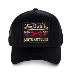 Von Dutch Baseball Cap - Black -Moto Style Shop VDBlk1c