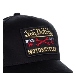 Von Dutch Baseball Cap - Black -Moto Style Shop VDBlk1d