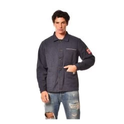 Von Dutch Capt Shirt - Blue -Moto Style Shop VonDutchCaptshirtc