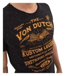 Von Dutch - List T Shirt - Black 8 Von Dutch - List T Shirt - Black -Moto Style Shop VonDutchListc