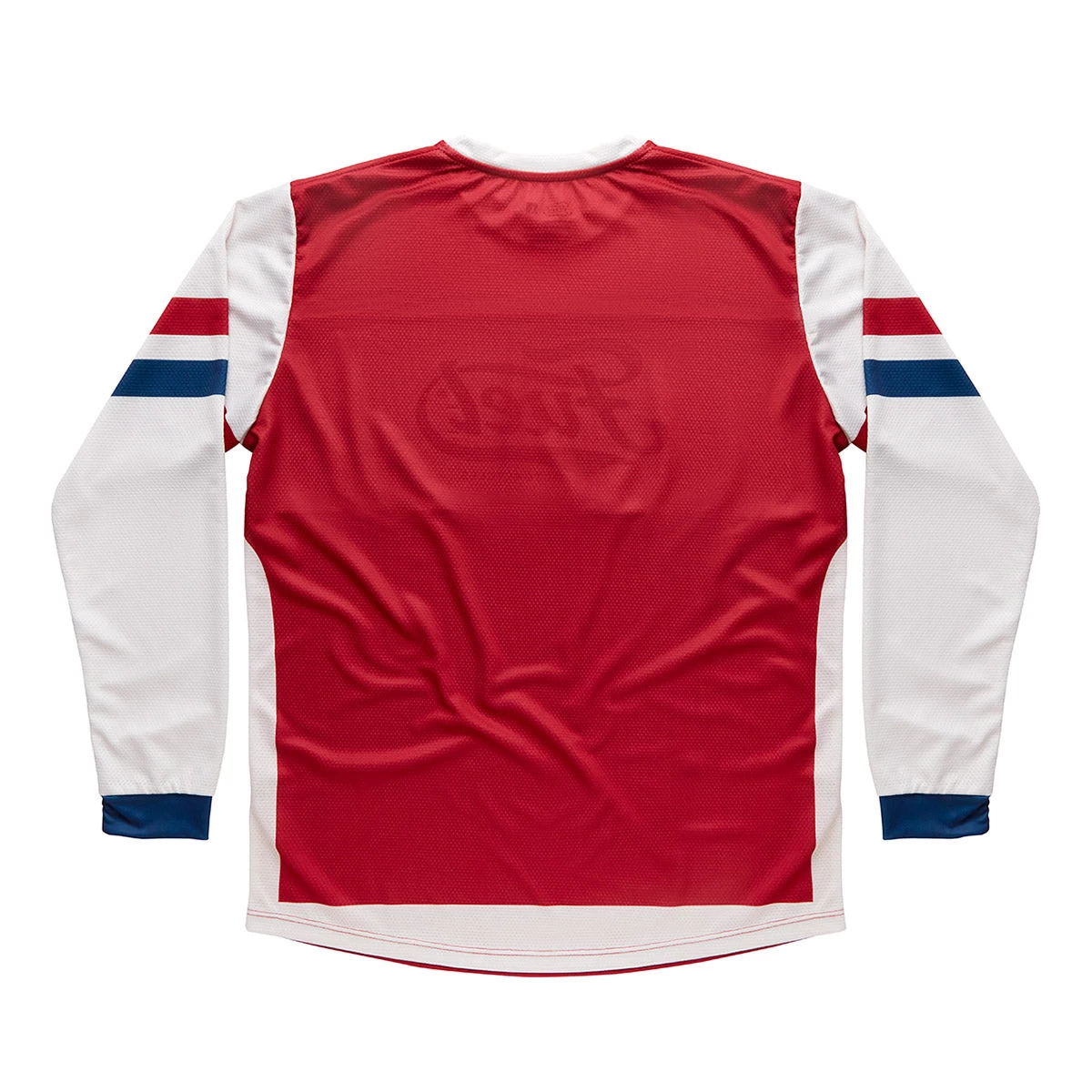 FUEL - Enduro Jersey 35 - Red/White With Blue Cuffs 4 FUEL - Enduro Jersey 35 - Red/White With Blue Cuffs - Image 2