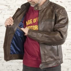 Age Of Glory - Rogue Leather Jacket - Brown -Moto Style Shop ageofglory roguejacket brown3