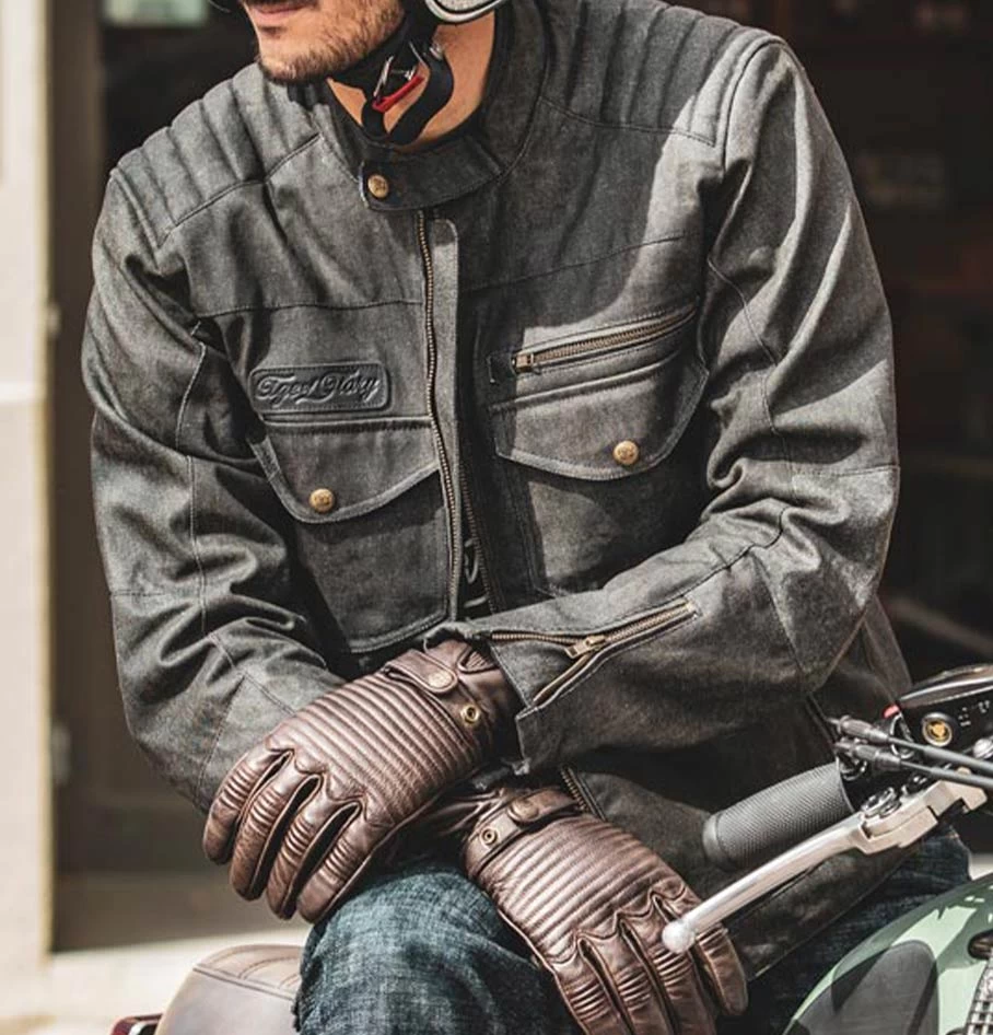 Age Of Glory - Worker Waxed Cotton Jacket - Raw Denim 3 Age Of Glory - Worker Waxed Cotton Jacket - Raw Denim