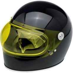 Biltwell Gringo S Bubble Visor - Yellow - Anti Fog -Moto Style Shop detail 519 1447806946 shield gbubble yellow blkhlmt 1
