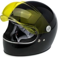 Biltwell Gringo S Bubble Visor - Yellow - Anti Fog -Moto Style Shop detail 519 1447806947 shield gbubble yellow blkhlmt 2