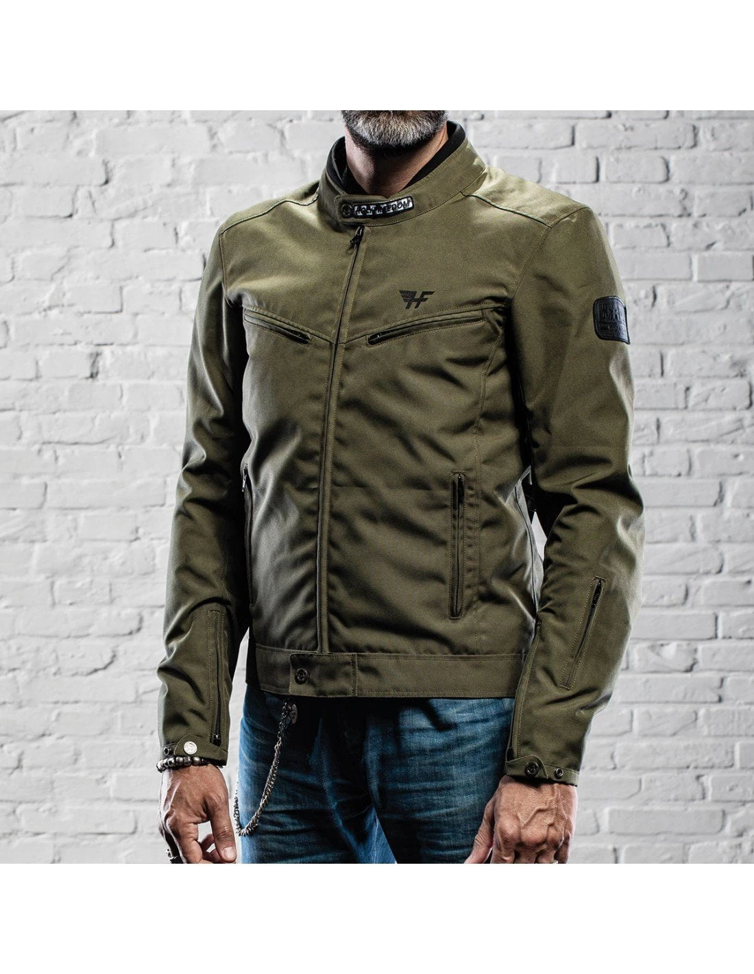 Holy Freedom - Ever Military Motorcycle Jacket - Military Green 3 Holy Freedom - Ever Military Motorcycle Jacket - Military Green