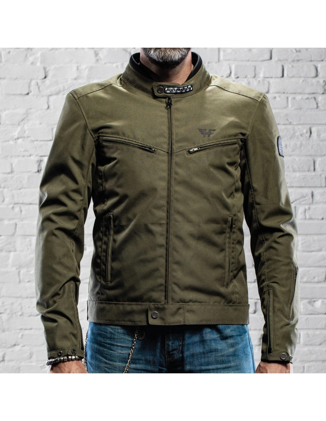 Holy Freedom - Ever Military Motorcycle Jacket - Military Green 4 Holy Freedom - Ever Military Motorcycle Jacket - Military Green - Image 2