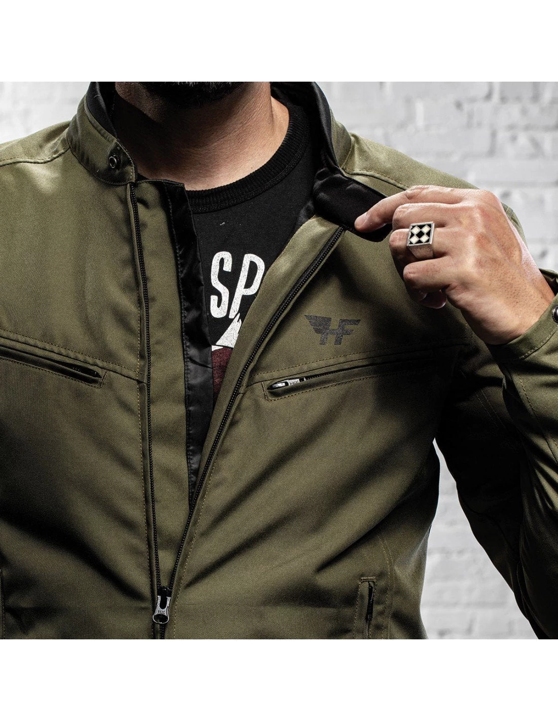 Holy Freedom - Ever Military Motorcycle Jacket - Military Green 13 Holy Freedom - Ever Military Motorcycle Jacket - Military Green - Image 11