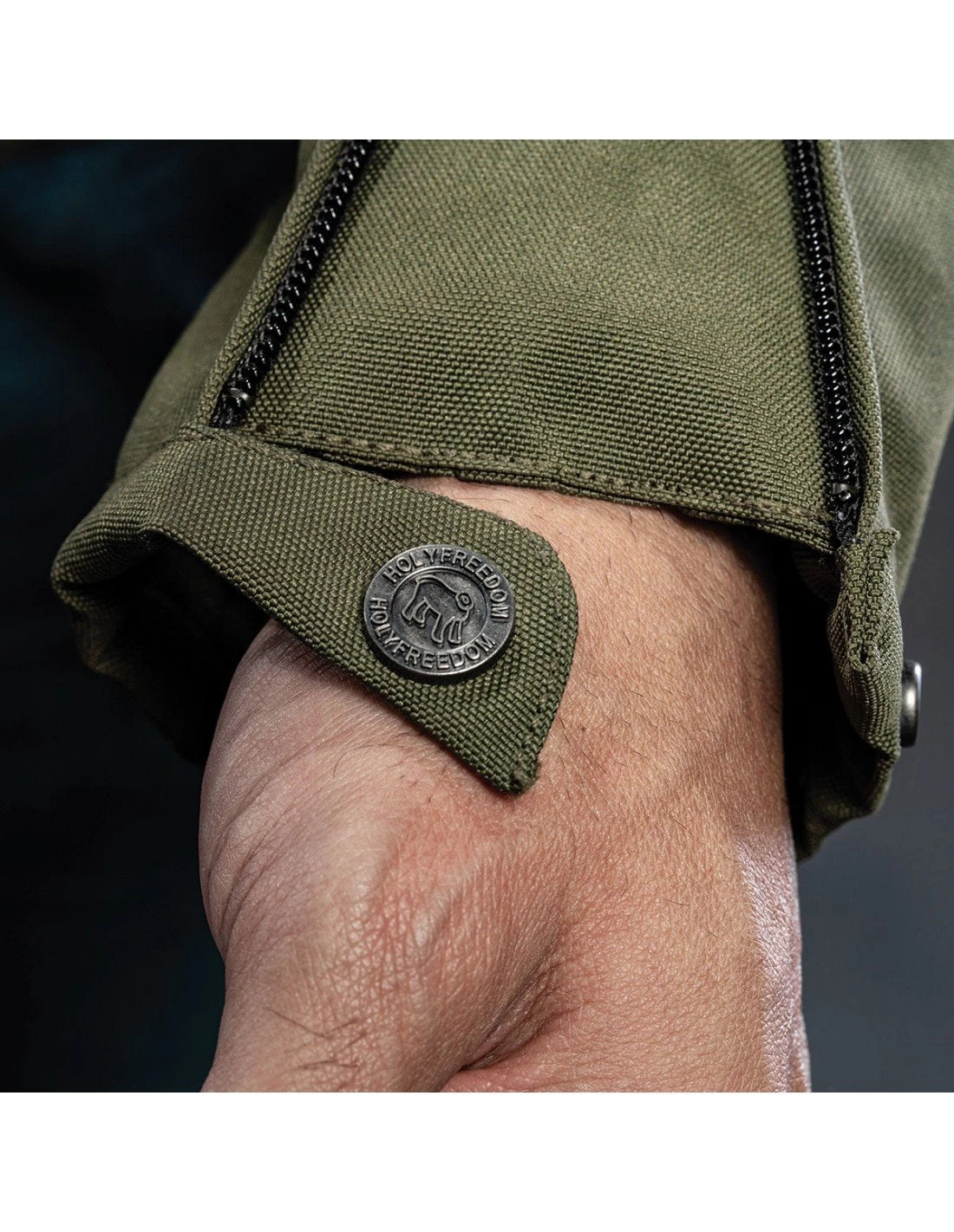 Holy Freedom - Ever Military Motorcycle Jacket - Military Green 14 Holy Freedom - Ever Military Motorcycle Jacket - Military Green - Image 12