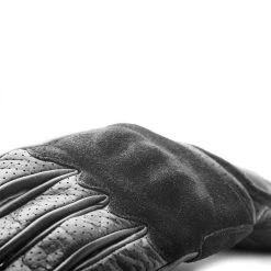 Fuel Rodeo Gloves - Black Leather -Moto Style Shop fuel rodeo black3