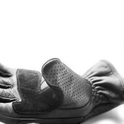 Fuel Rodeo Gloves - Black Leather -Moto Style Shop fuel rodeo black6