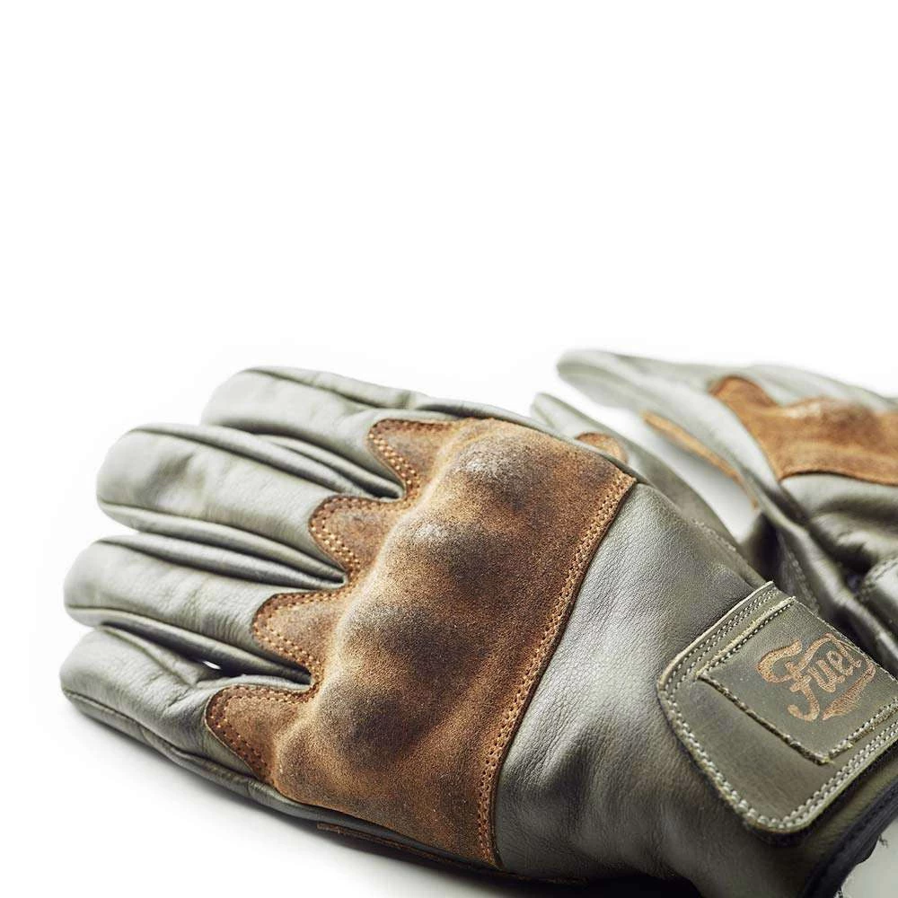 Fuel Rodeo Gloves - Olive Leather 5 Fuel Rodeo Gloves - Olive Leather - Image 3