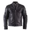 Helstons TRUST Leather Motorcycle Jacket - Black -Moto Style Shop helstons trust black1