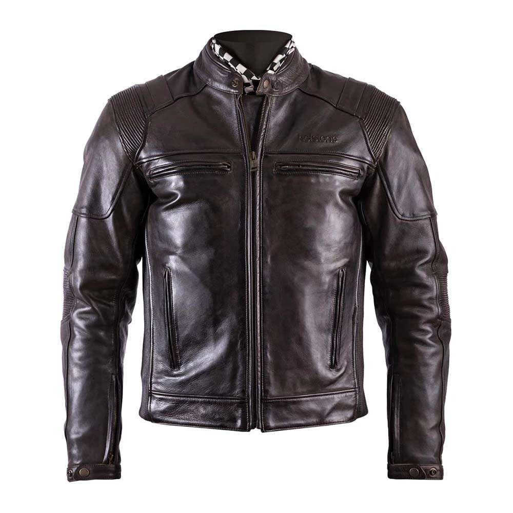 Helstons TRUST Leather Motorcycle Jacket - Brown 3 Helstons TRUST Leather Motorcycle Jacket - Brown