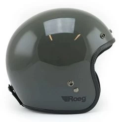 Roeg JETT Helmet - Slate Grey Gloss -Moto Style Shop jett gloss grey 3