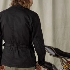 Belstaff McGee 2.0 Jkt TekWax 8oz - Black -Moto Style Shop mcgee