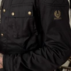 Belstaff McGee 2.0 Jkt TekWax 8oz - Black -Moto Style Shop mcgee1