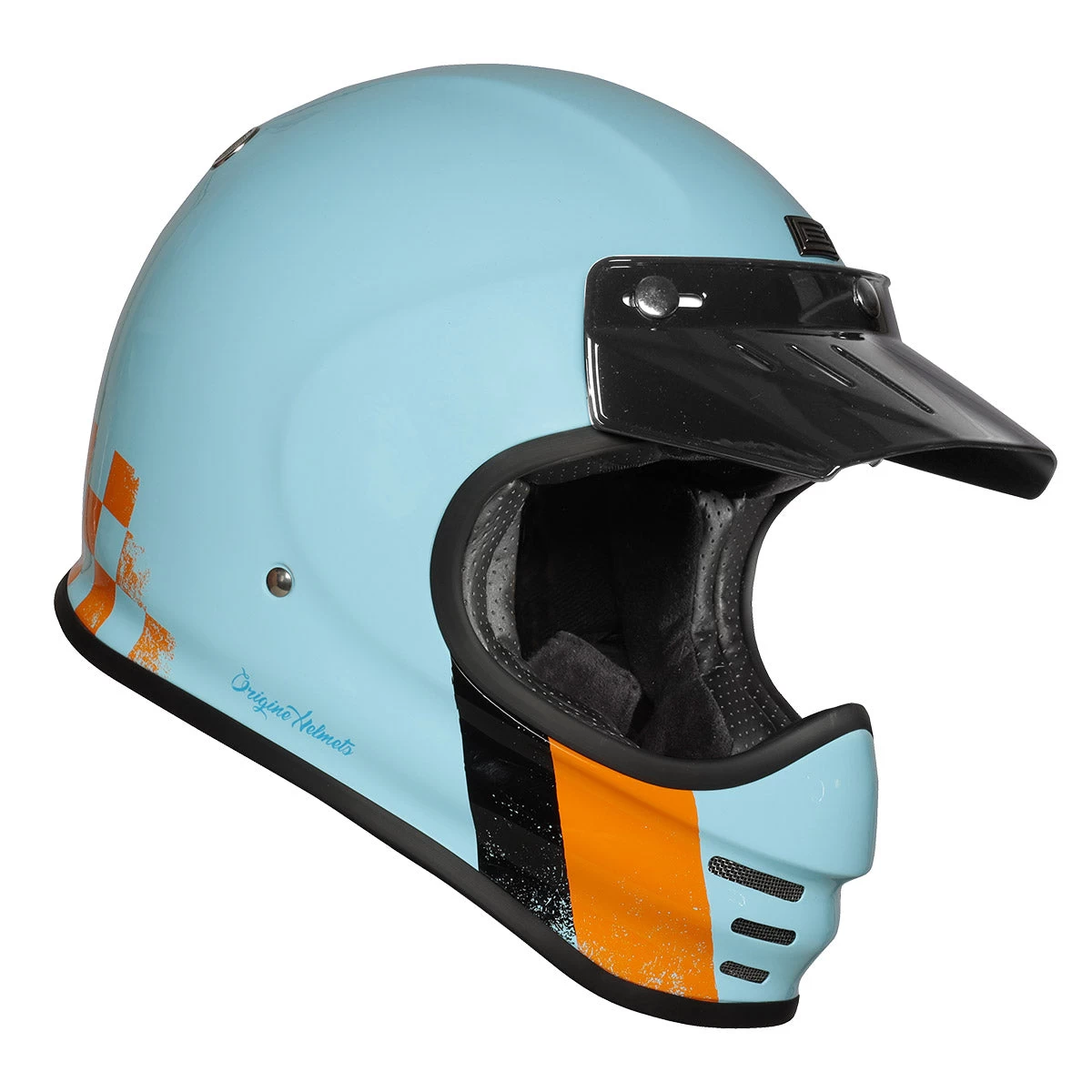 Origine Virgo MC Motorcycle Helmet - Danny Light Blue 4 Origine Virgo MC Motorcycle Helmet - Danny Light Blue - Image 2