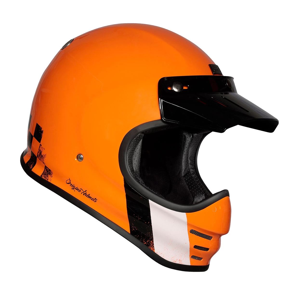 Origine Virgo MC Motorcycle Helmet - Danny Orange 4 Origine Virgo MC Motorcycle Helmet - Danny Orange - Image 2