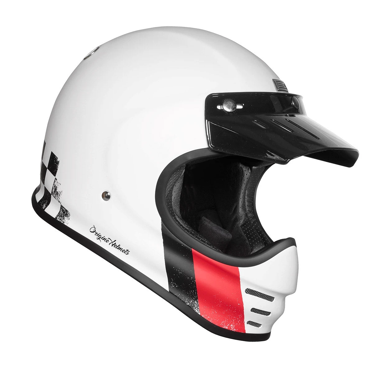 Origine Virgo MC Motorcycle Helmet - Danny Matt White 4 Origine Virgo MC Motorcycle Helmet - Danny Matt White - Image 2