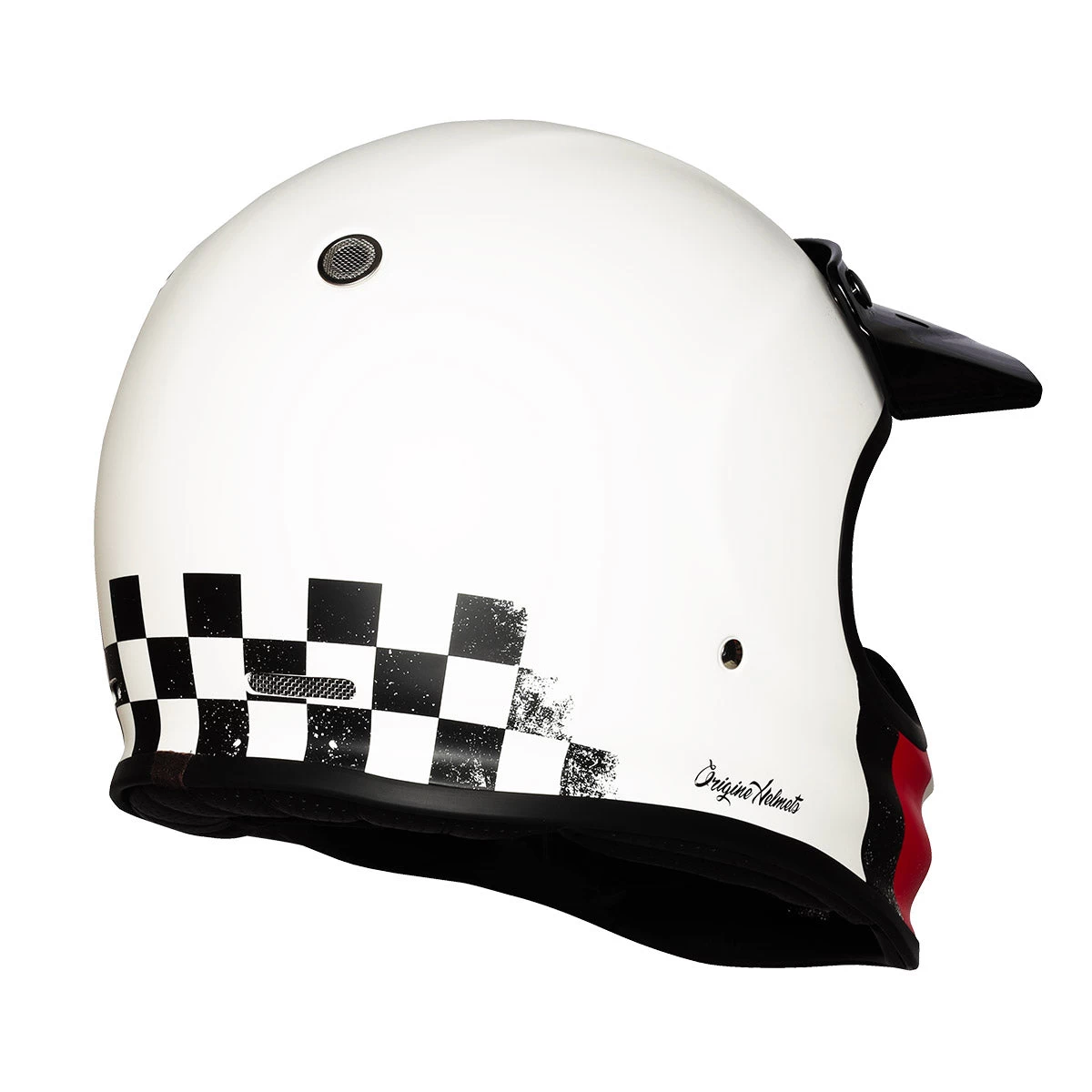 Origine Virgo MC Motorcycle Helmet - Danny Matt White 5 Origine Virgo MC Motorcycle Helmet - Danny Matt White - Image 3