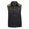 Rokker Mixed Vest - Denim 1 Rokker Mixed Vest - Denim -Moto Style Shop rokker c1208 mixed vest denim 1 1200x1200 1200x1200 1