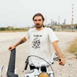 Kytone 'Howlin' T-shirt - White -Moto Style Shop t shirts howlin blancc
