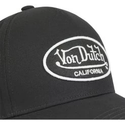 Von Dutch Cotton Cap - Black -Moto Style Shop von dutch curved brim lofb 6 black adjustable cap 2